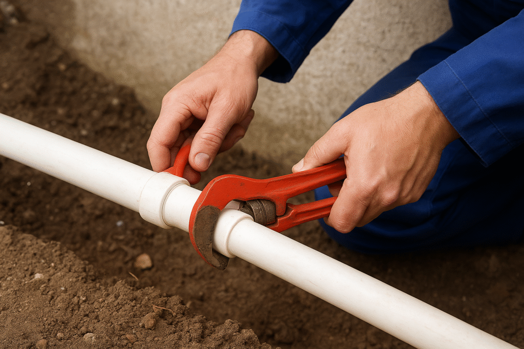 Reparatur Wasserleitung Kunststoff