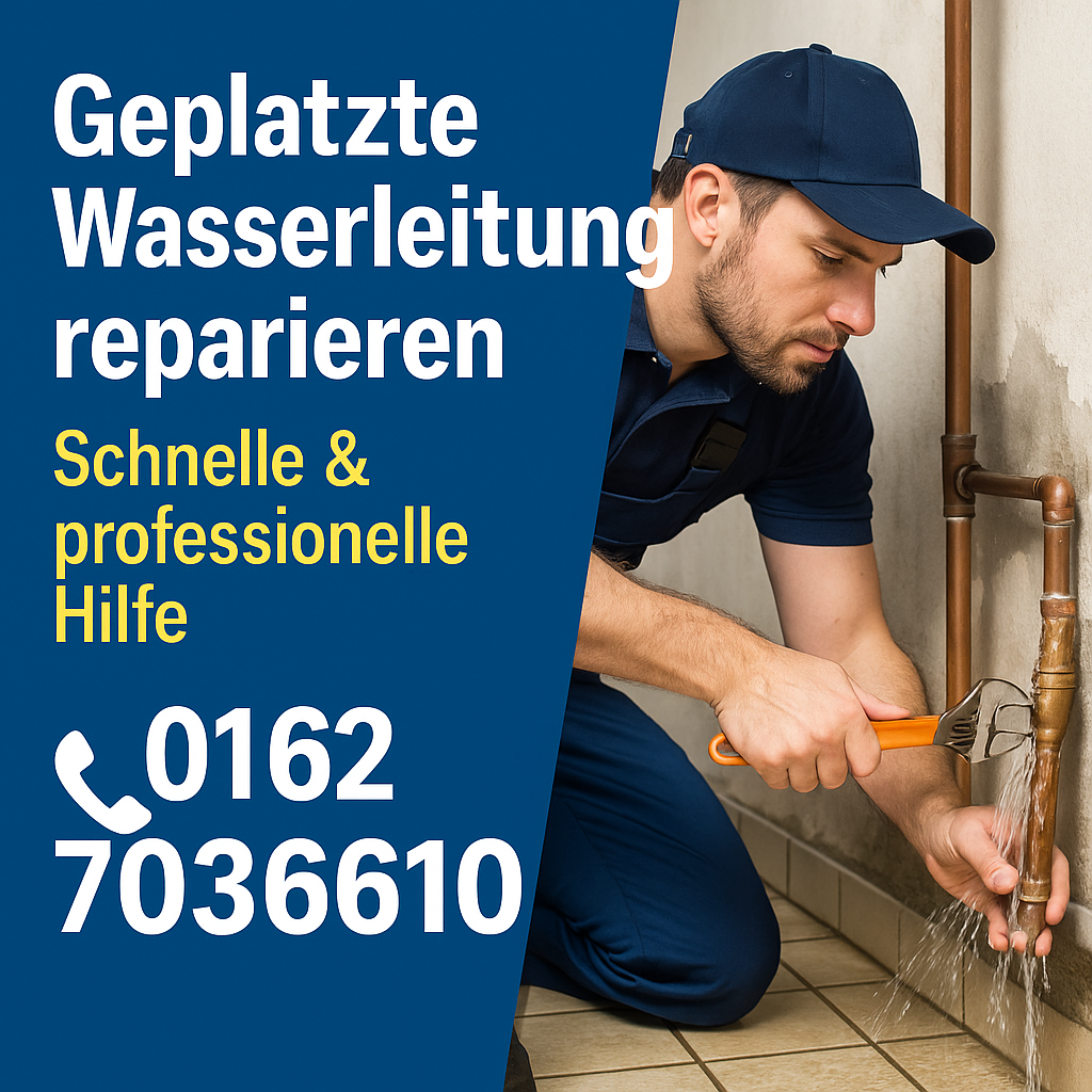 Geplatzte Wasserleitung reparieren