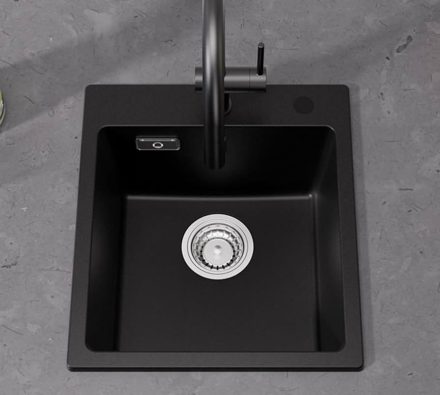 granit spüle wasserhahn einbauen