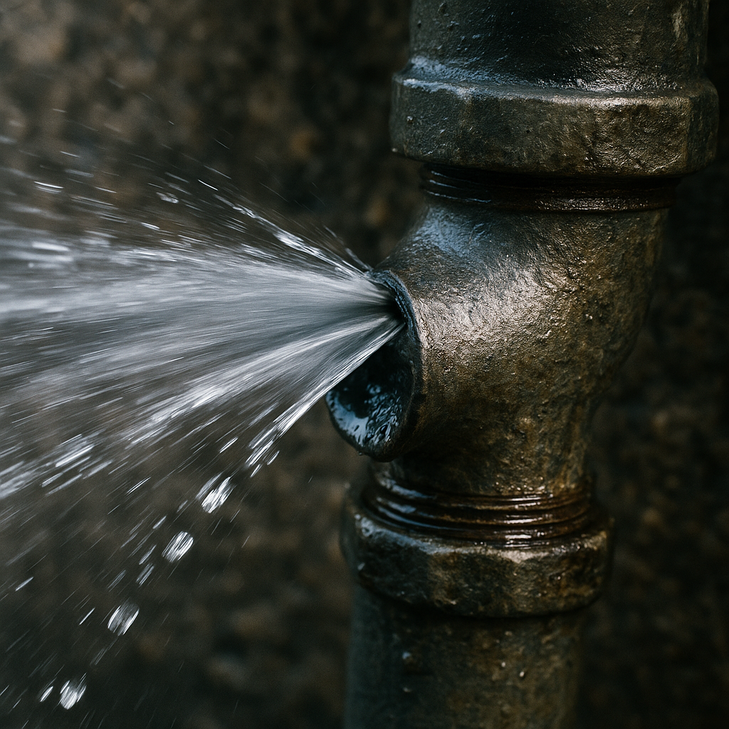 geplatzte wasserleitung reparieren