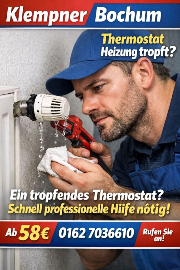 thermostat heizung tropft
