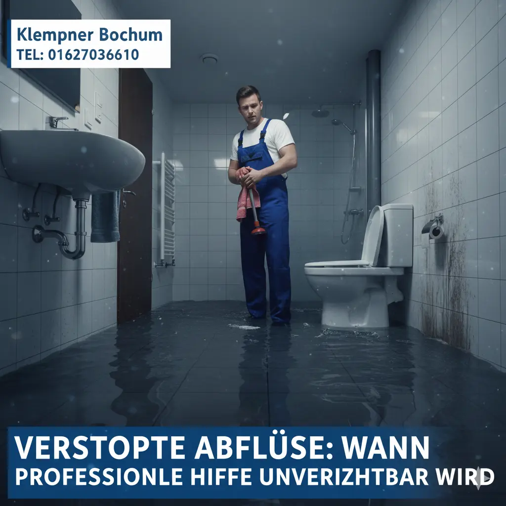 Verstopfte Abflüsse: Wann professionelle Hilfe unverzichtbar wird