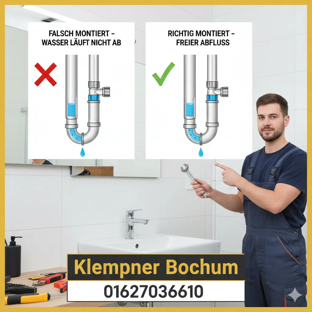 So korrigieren wir einen siphon falsch montiert wasser läuft nicht ab