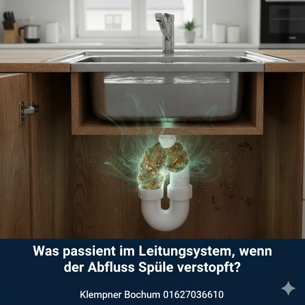 Was passiert im Leitungssystem, wenn der abfluss spüle verstopft wasser steht