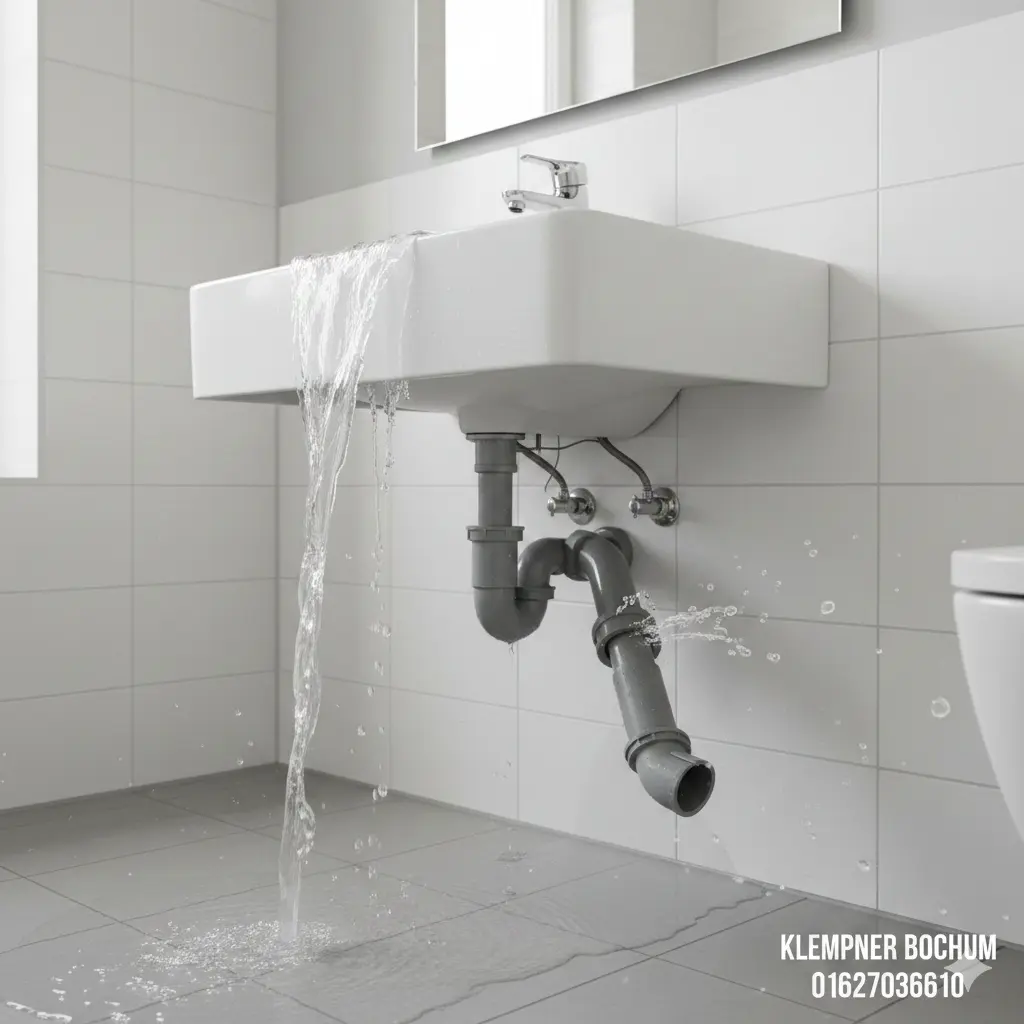 Was passiert, wenn der Siphon falsch montiert ist und das Wasser nicht abläuft