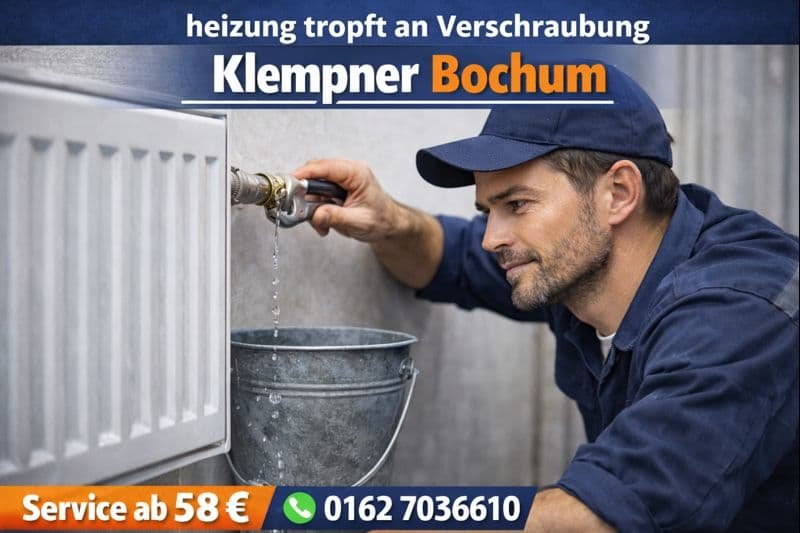 heizung tropft an verschraubung