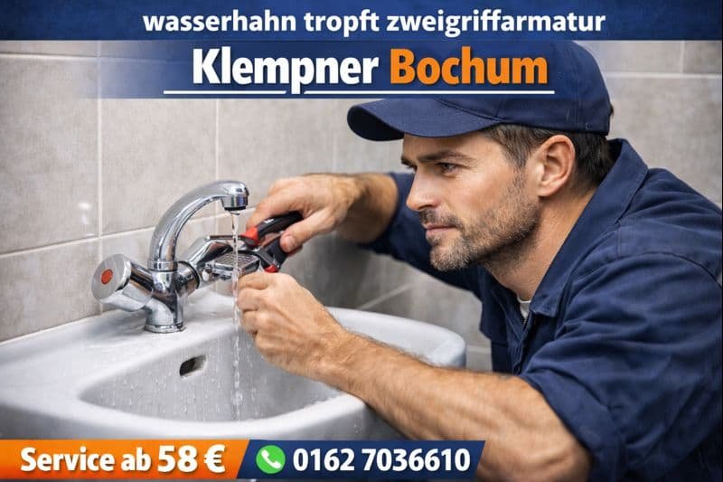 wasserhahn tropft zweigriffarmatur