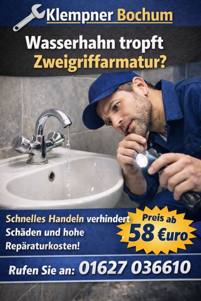 wasserhahn tropft zweigriffarmatur