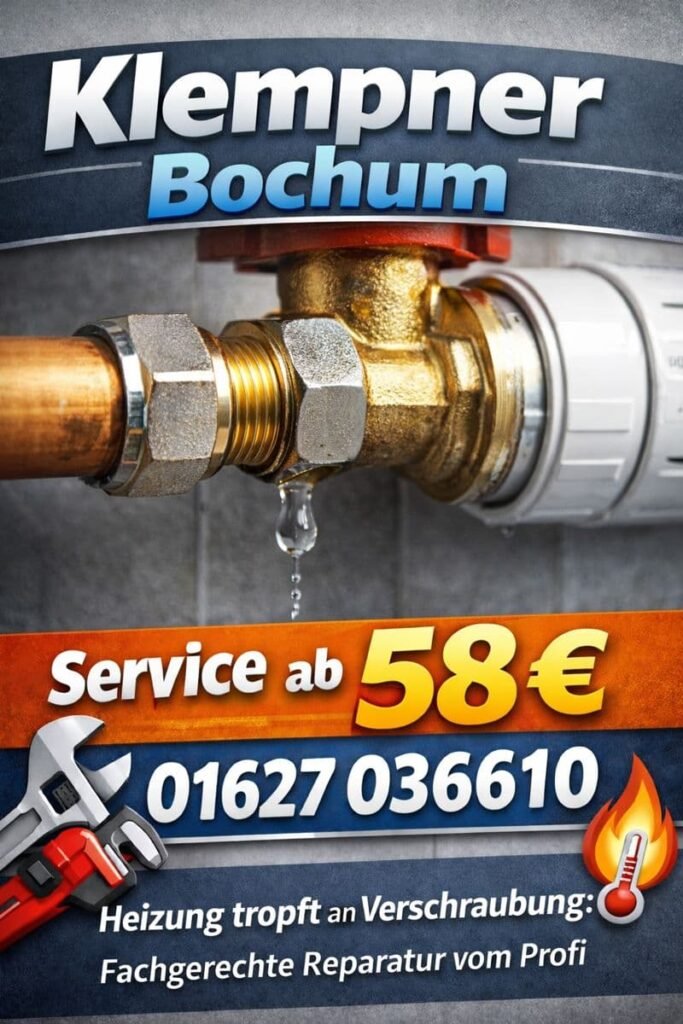 heizung tropft an verschraubung