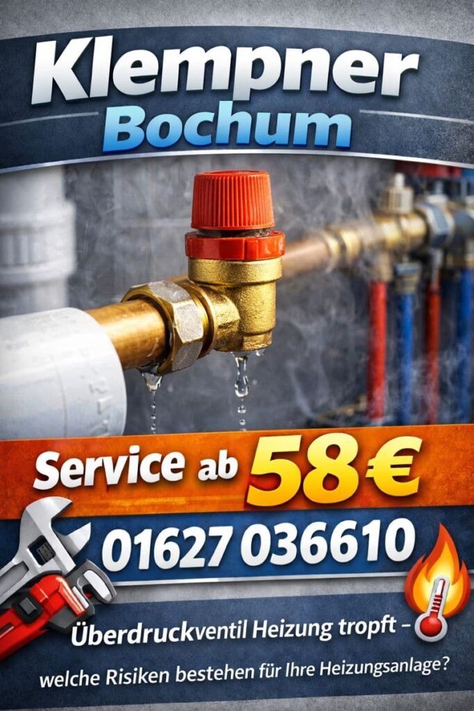 überdruckventil heizung tropft