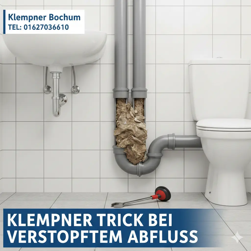 klempner trick bei verstopften abfluss