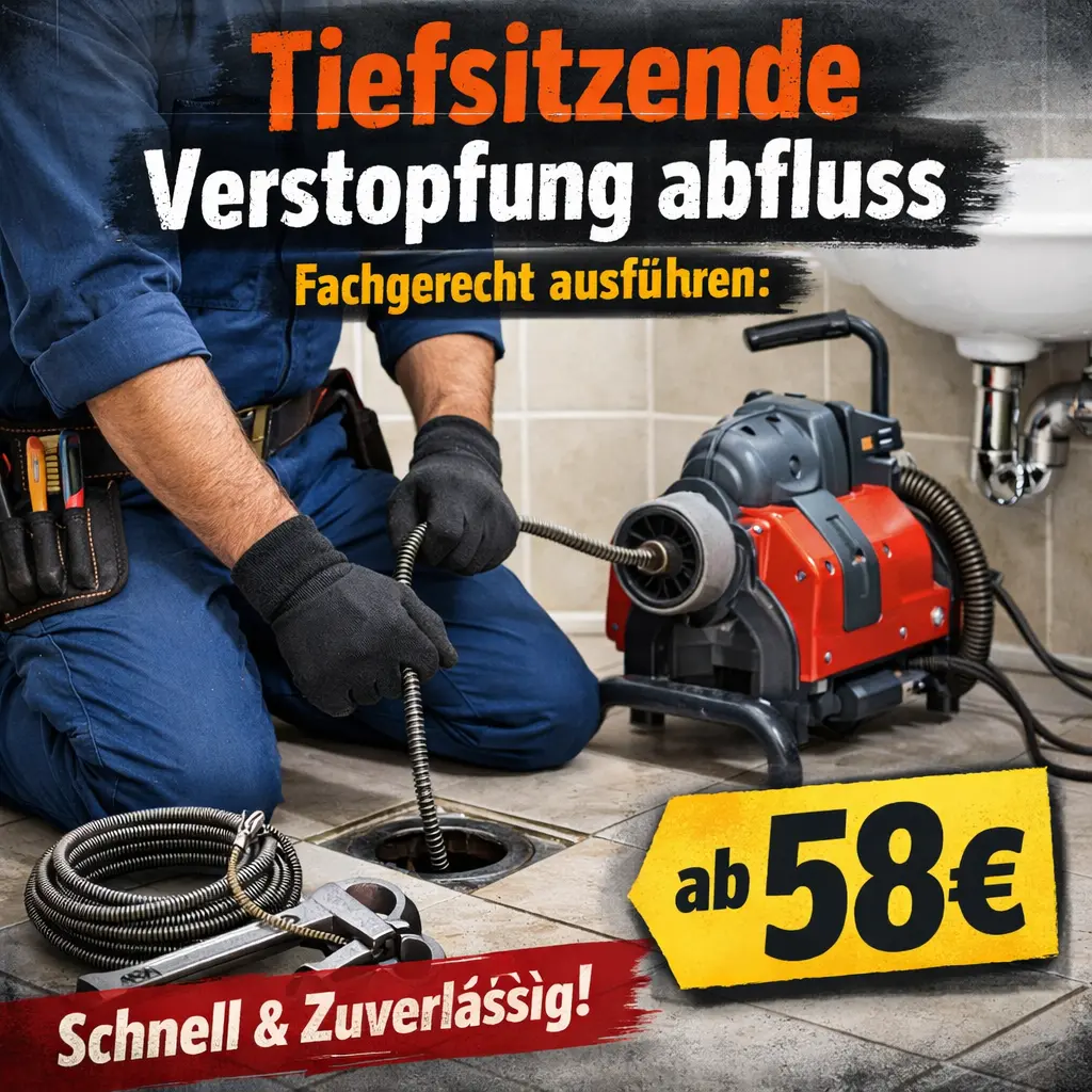 tiefsitzende verstopfung abfluss